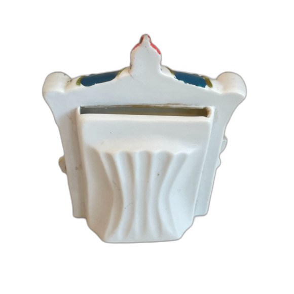 Vintage Porcelain Circus Theme Picture Frame w/Big Top & Carousel Horses 5.5" - Picture 7 of 10